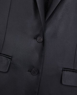 The Kooples WOMEN BLACK black leather effect blazer