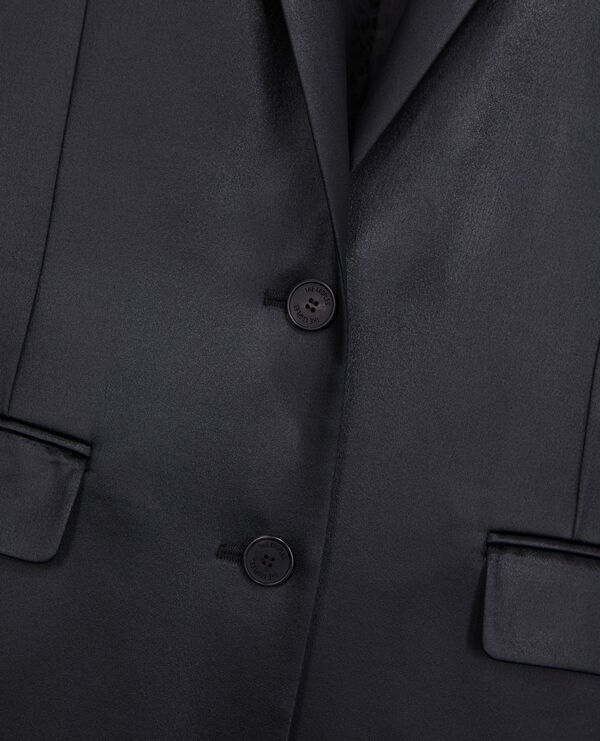 The Kooples MUJER BLACK blazer negro efecto piel
