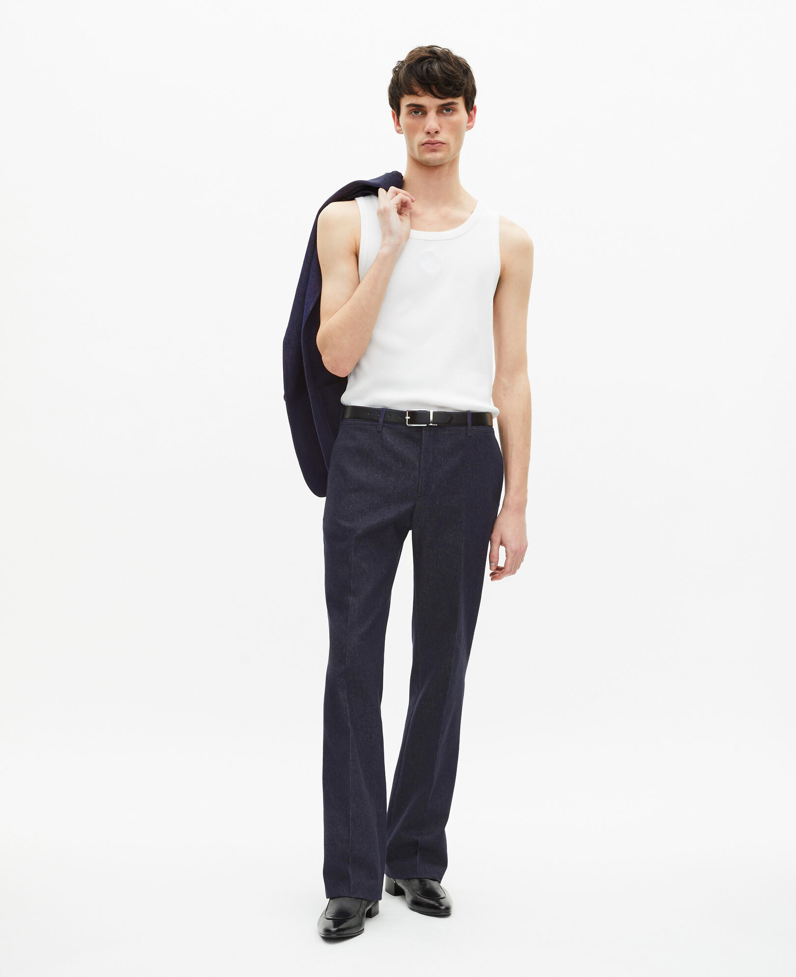 The Kooples HOMBRE NAVY pantalón traje efecto denim azul