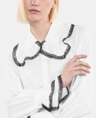 The Kooples DAMEN WHITE weißes seidenhemd