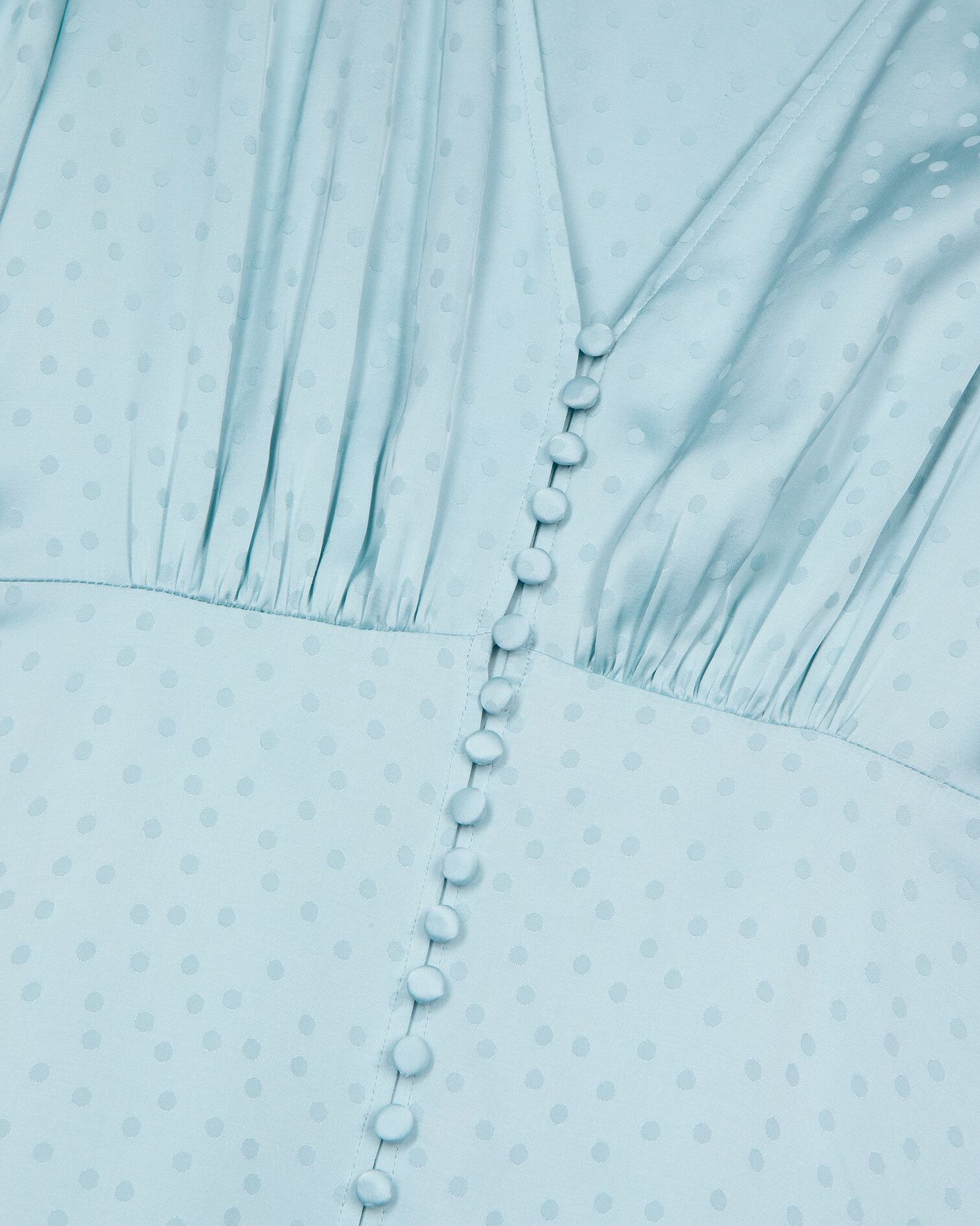Robe longue à pois en jacquard bleue, BABY BLUE, hi-res image number null