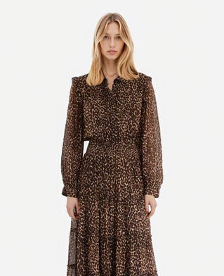 The Kooples FEMME LEOPARD robe longue imprimé léopard