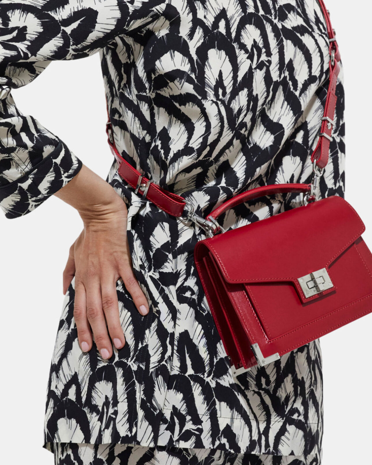 The Kooples WOMEN ROUGE ALLURE small red emily bag