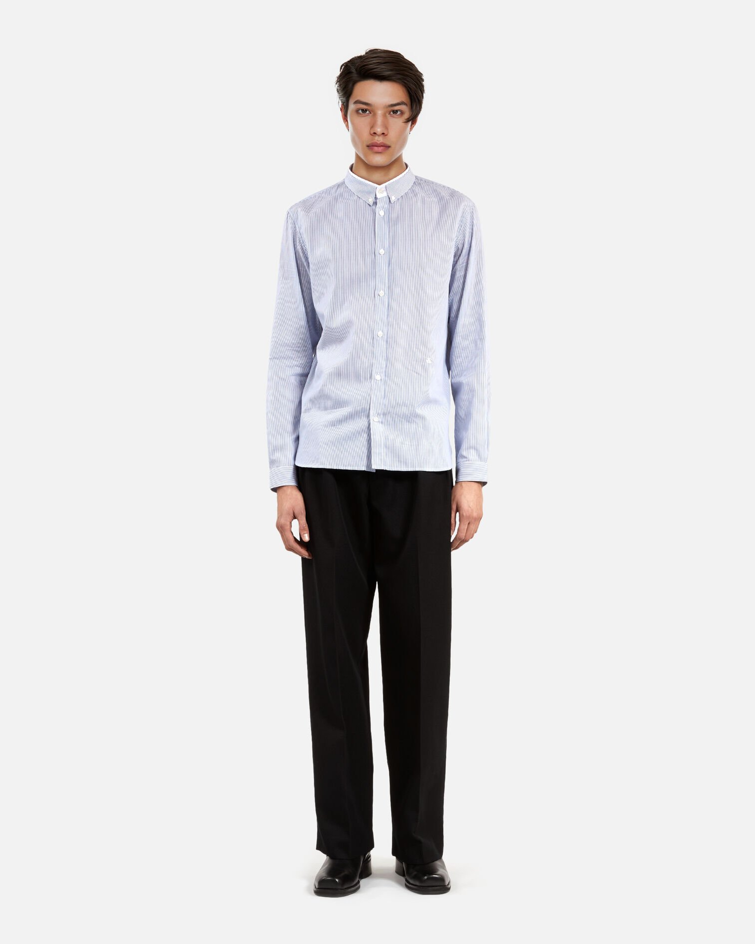 Chemise formelle à rayures bleue, BLUE WHITE, hi-res image number null