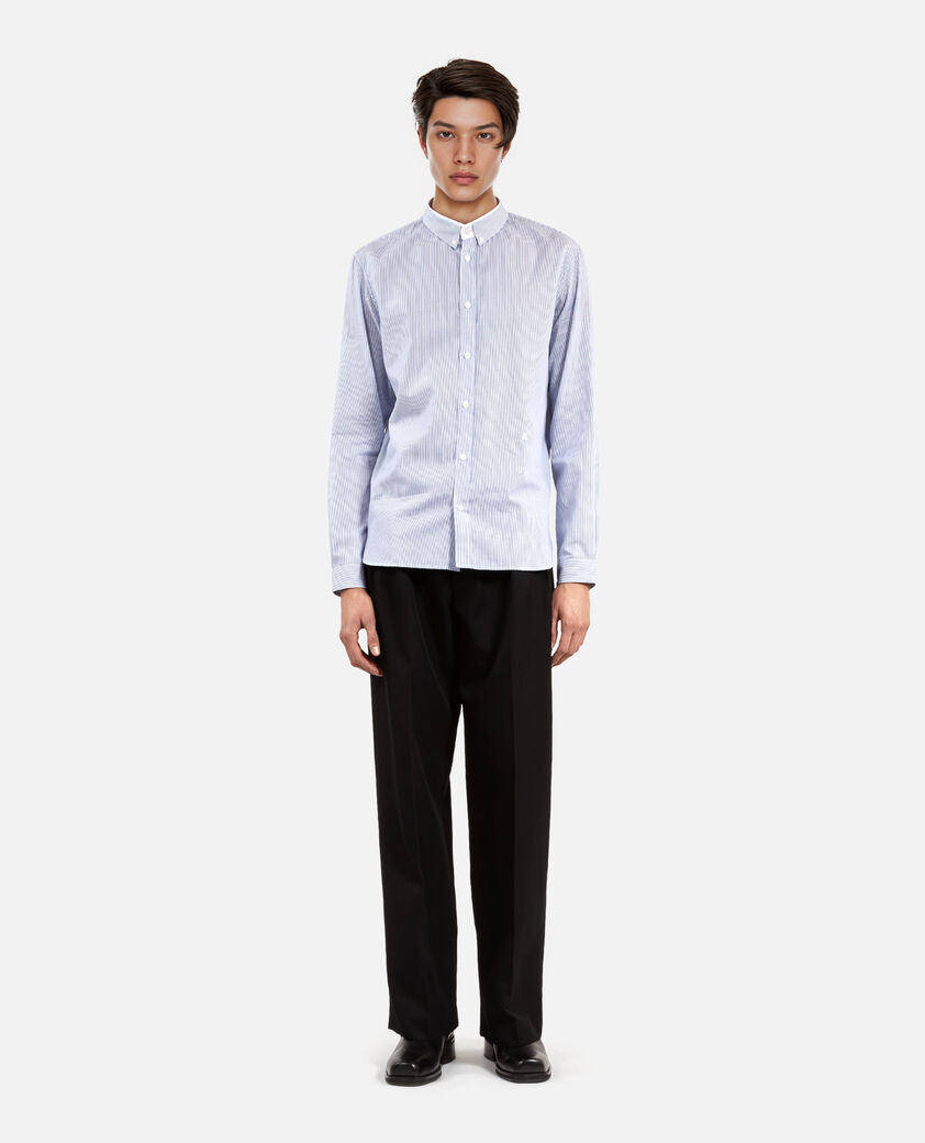 The Kooples MEN BLUE WHITE blue striped formal shirt