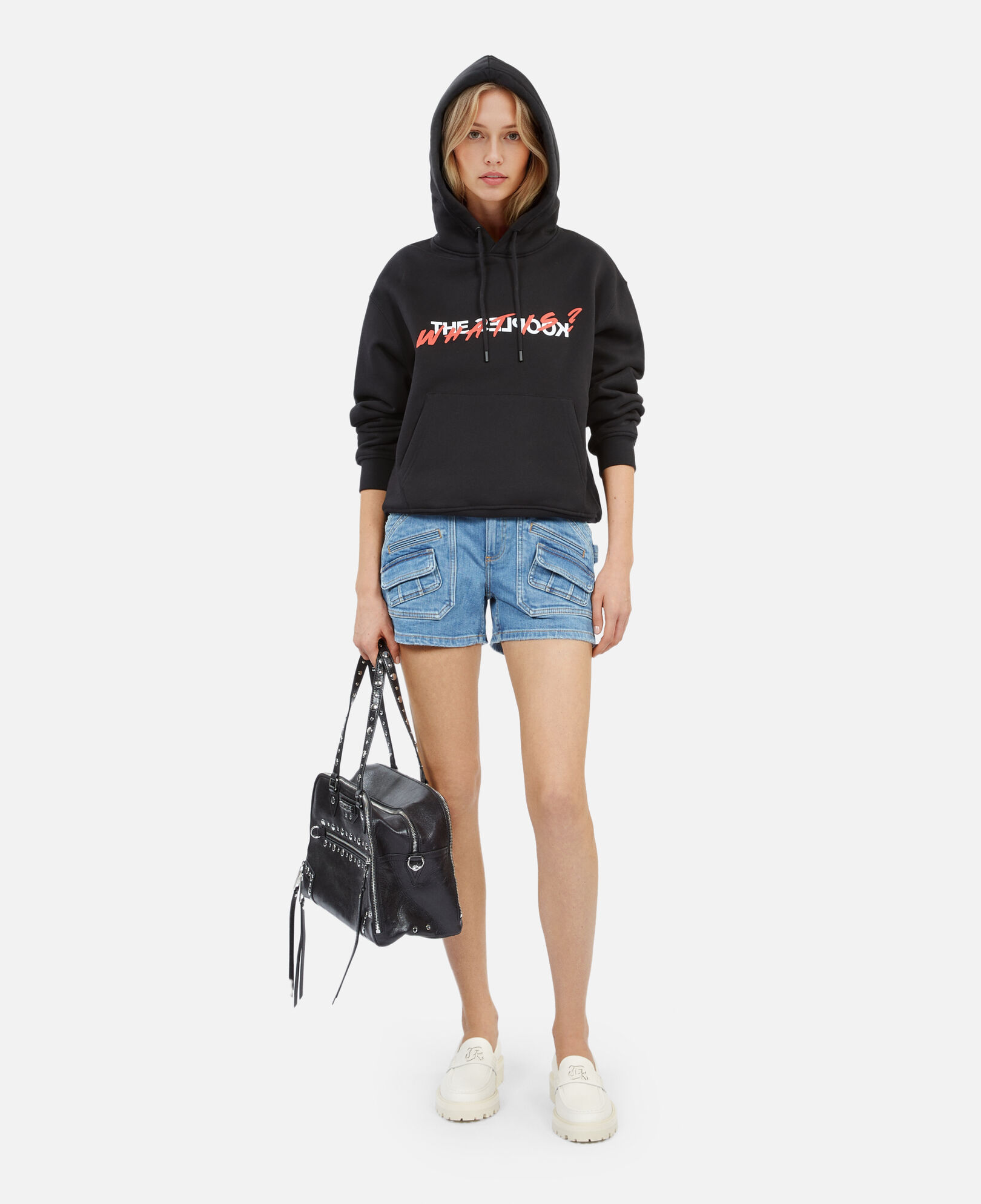 The Kooples FEMME BLACK sweatshirt à capuche what is noir