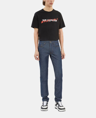 The Kooples H BLUE BRUT slim-fit dark blue vintage jeans