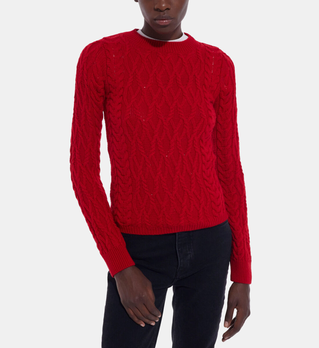 Pull en laine rouge The Kooples France