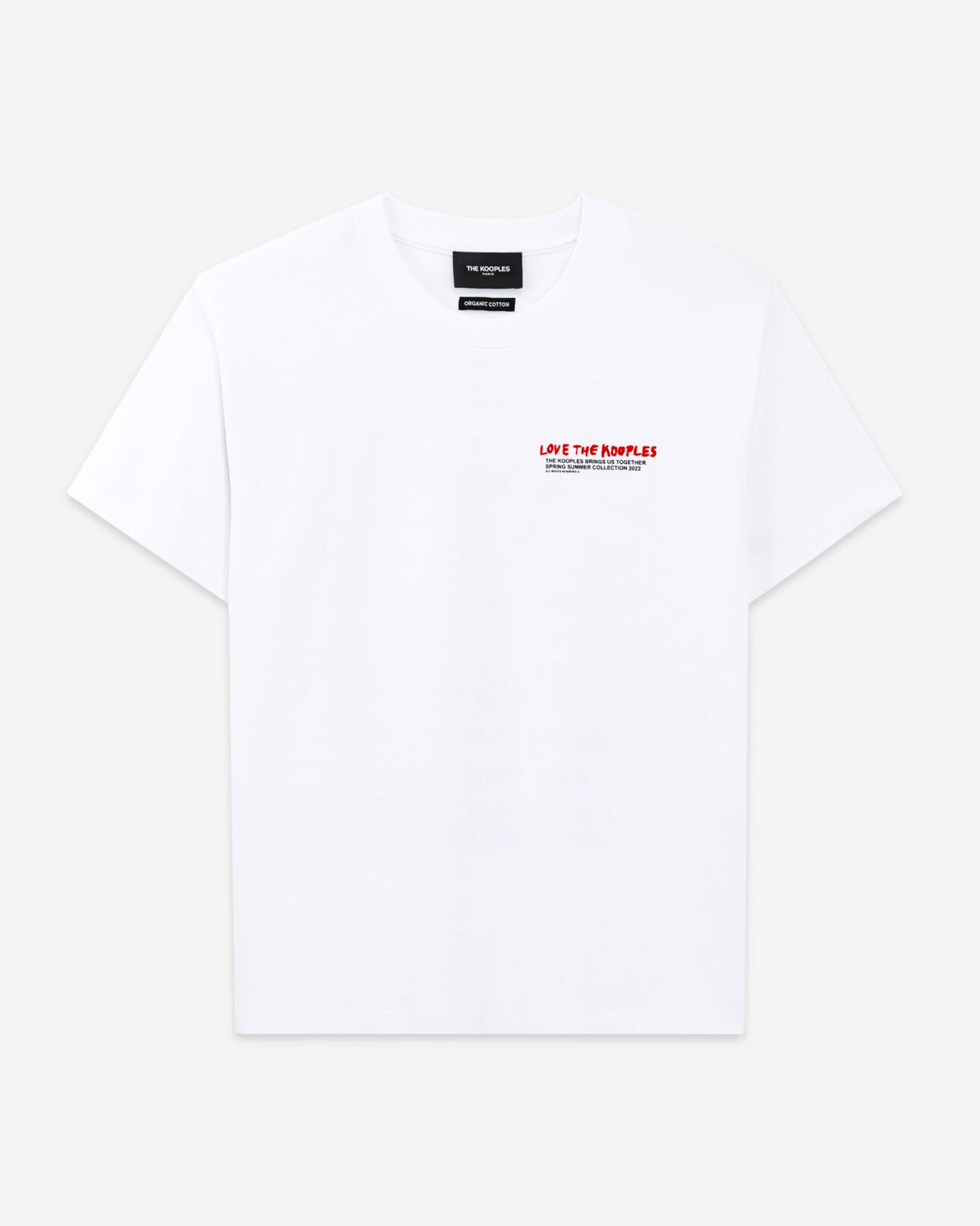 The Kooples DAMEN WHITE t-shirt baumwolle weiß love the kooples