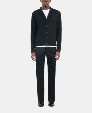 The Kooples HOMBRE BLACK c&aacute;rdigan lana merina negro