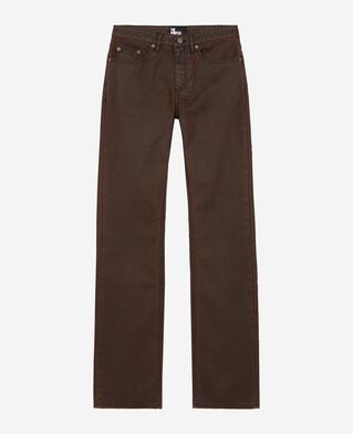 The Kooples WOMEN BROWN brown flared jeans