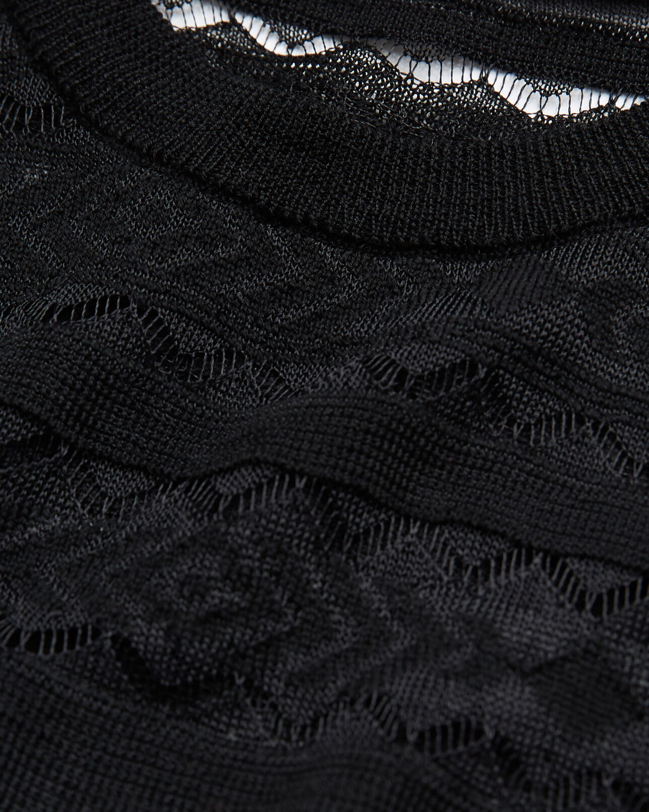 The Kooples FEMME BLACK top en laine noir