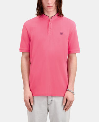 The Kooples H OLD PINK pink cotton polo t-shirt