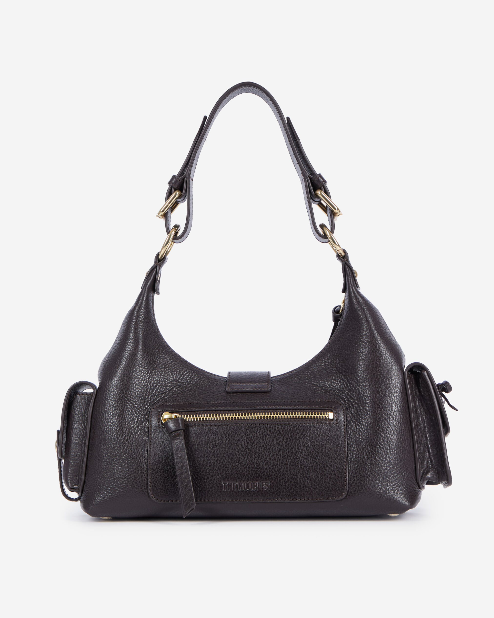 Sac Amelia en cuir graine marron