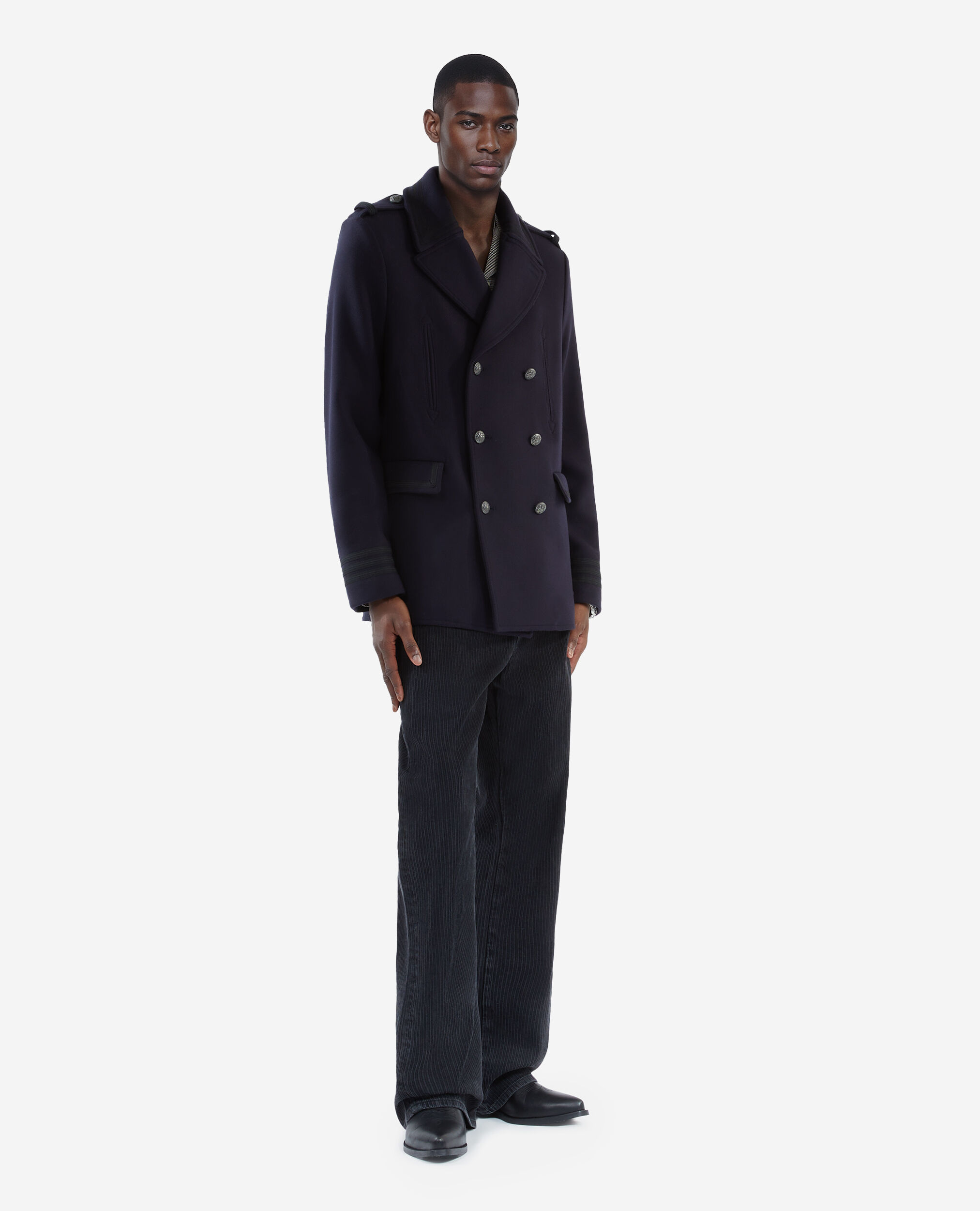 Caban style officier bleu marine, DARK NAVY, hi-res image number null
