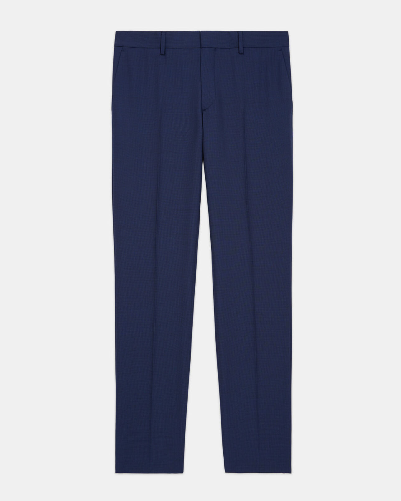 The Kooples MEN NAVY wool suit pants with check motif