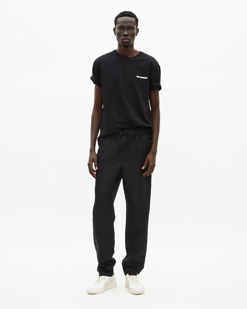The Kooples MEN BLACK black elasticated waist pants