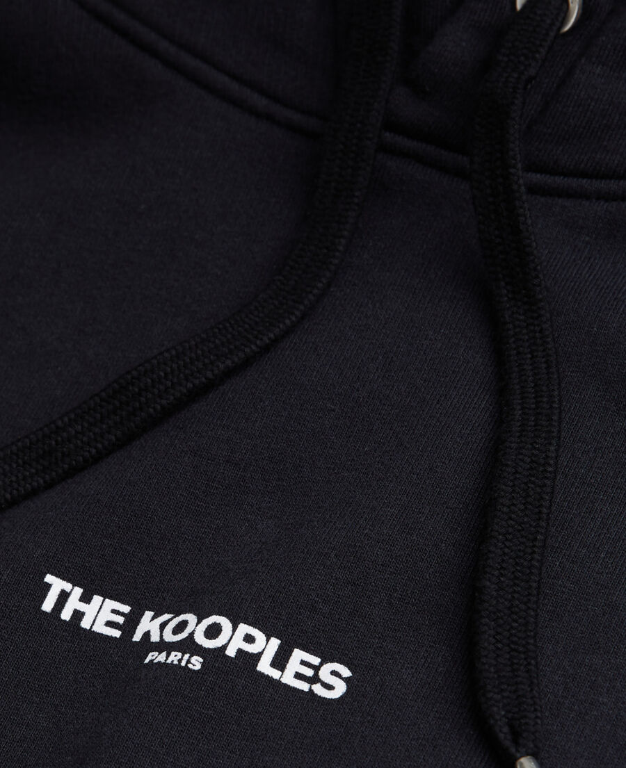 sweatshirt homme à  capuche logo noir
