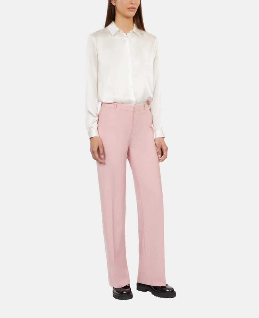 The Kooples DAMEN PASTEL PINK rosa anzughose aus einer wollmischung
