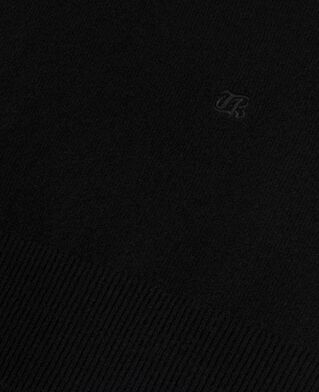 The Kooples HOMME BLACK pull col v en cachemire noir