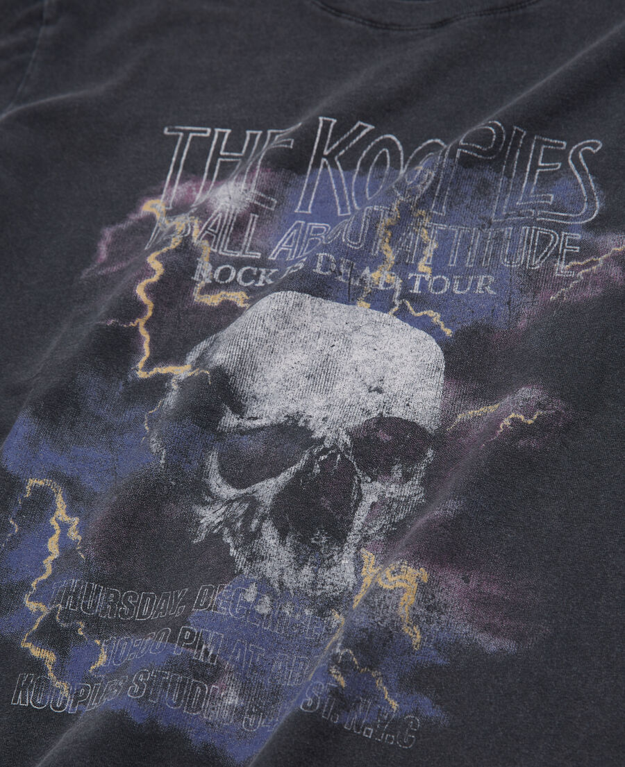 t-shirt sérigraphié skull
