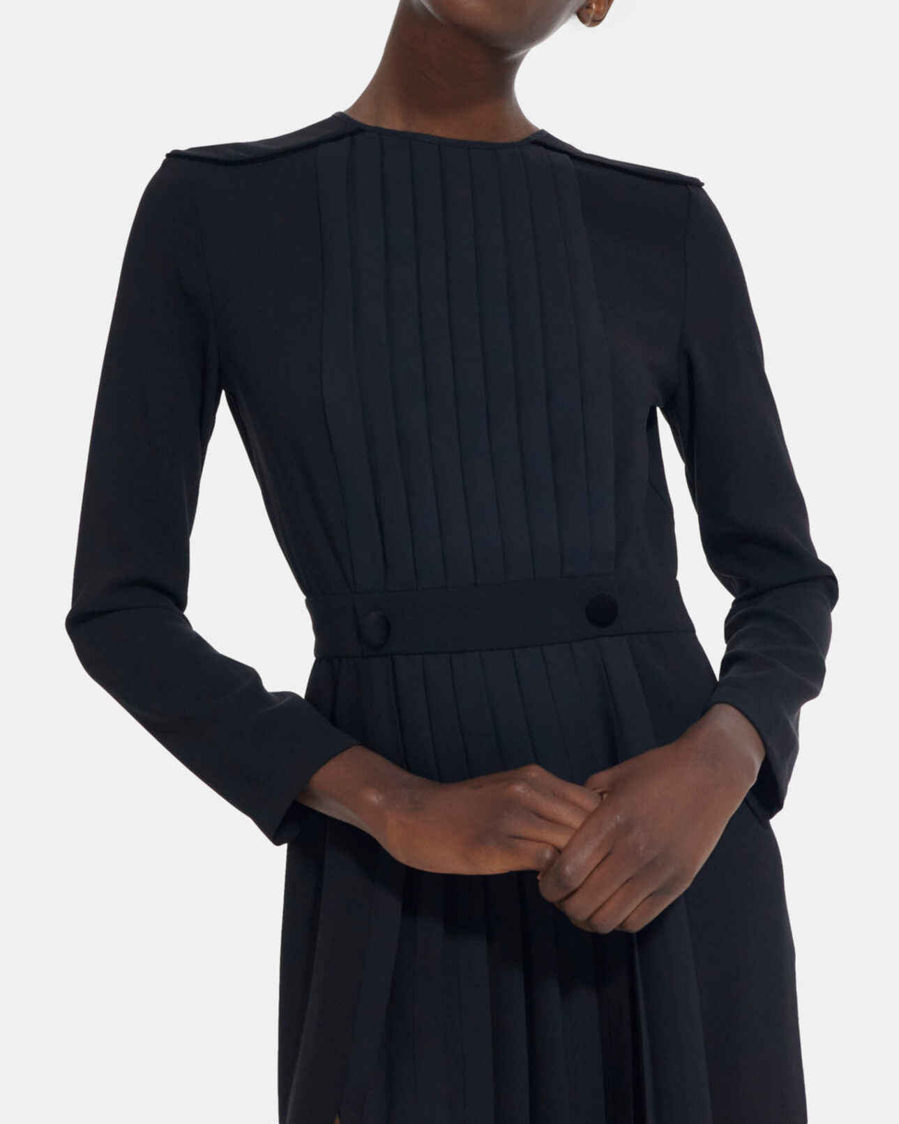 The Kooples DAMEN BLACK langes schwarzes kleid