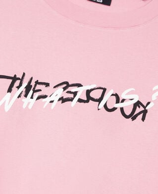 The Kooples H SWEET PINK light pink what is handwritten serigraphy t-shirt