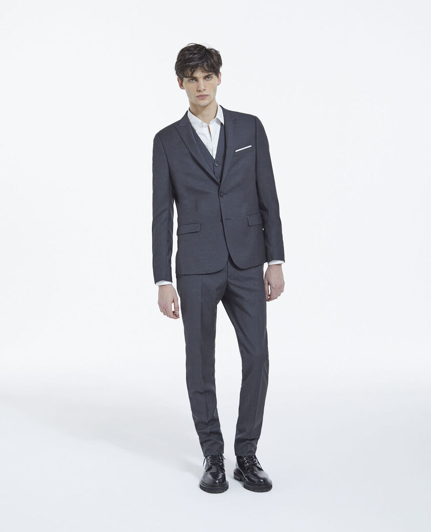 The Kooples HOMME DARK GREY veste de costume grise