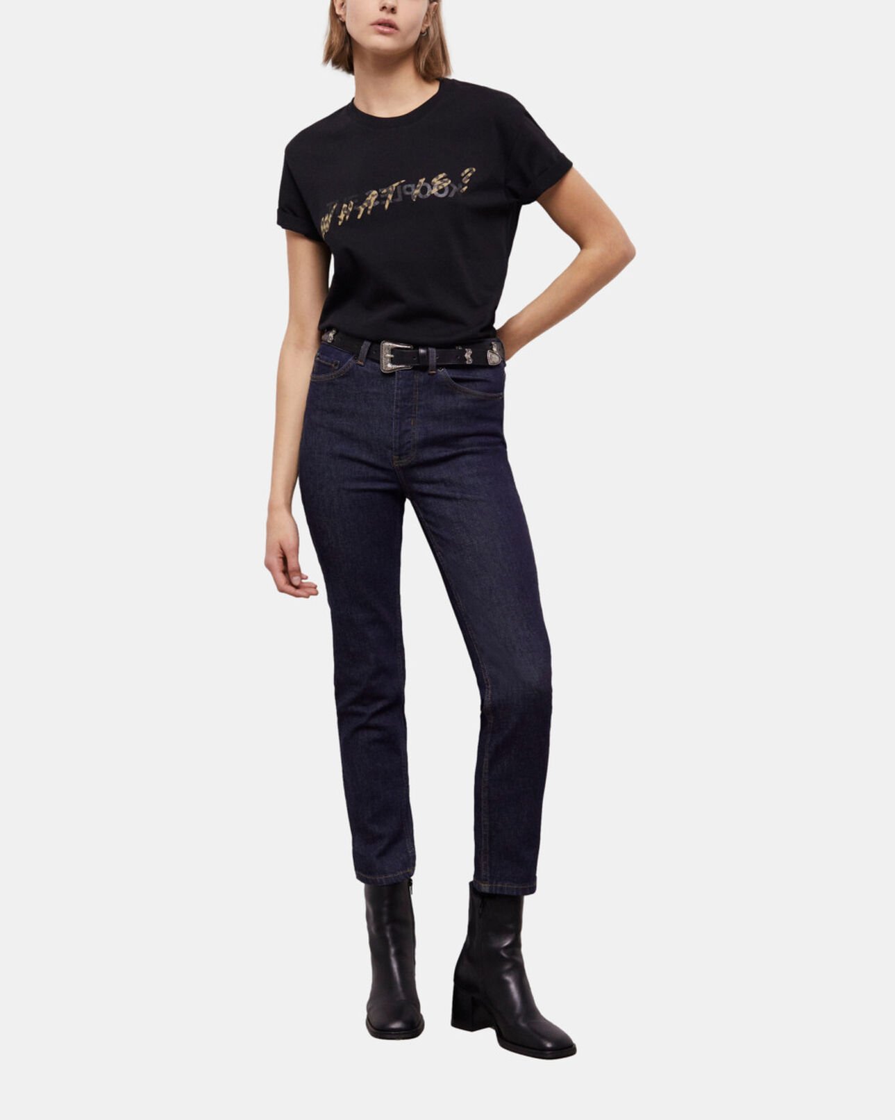 The Kooples MUJER BLUE BRUT vaqueros slim azules