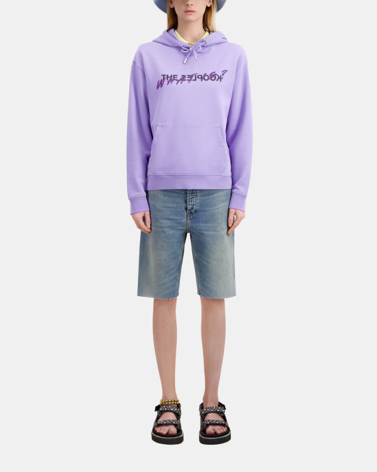 The Kooples WOMEN LIGHT PURPLE mauve what is hoodie