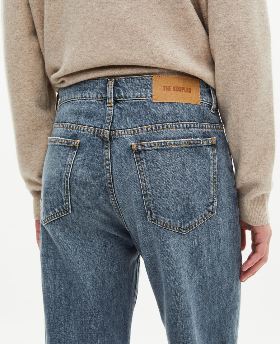 The Kooples HOMME BLUE jean droit bleu gris