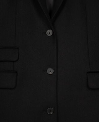 The Kooples MUJER BLACK abrigo largo mezcla lana negro