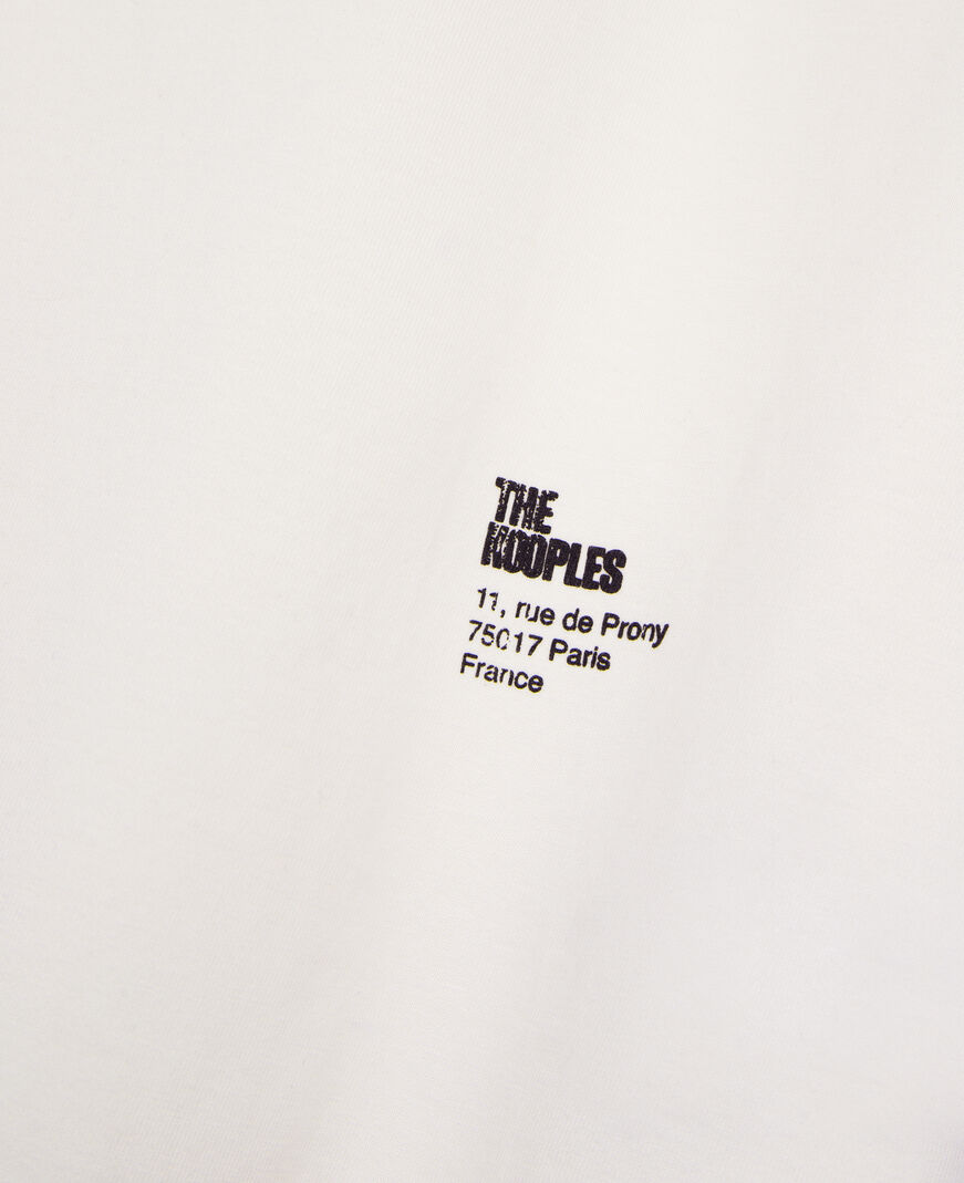 The Kooples FEMME ECRU t-shirt avec sérigraphie écru