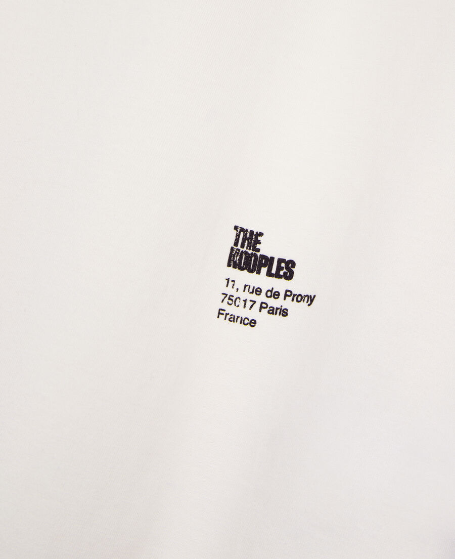 The Kooples WOMEN ECRU t-shirt with ecru screen printing