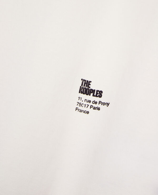 The Kooples WOMEN ECRU t-shirt with ecru screen printing