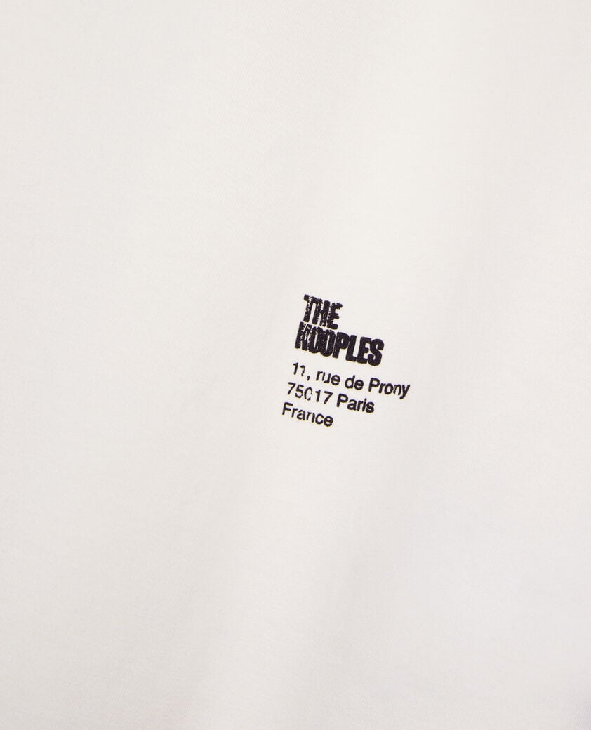 The Kooples FEMME ECRU t-shirt avec sérigraphie écru