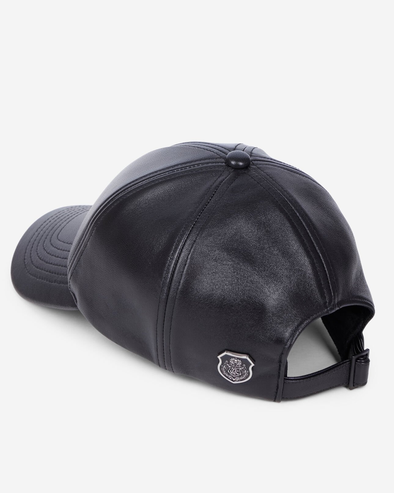 The Kooples MIXTE BLACK casquette en cuir noir