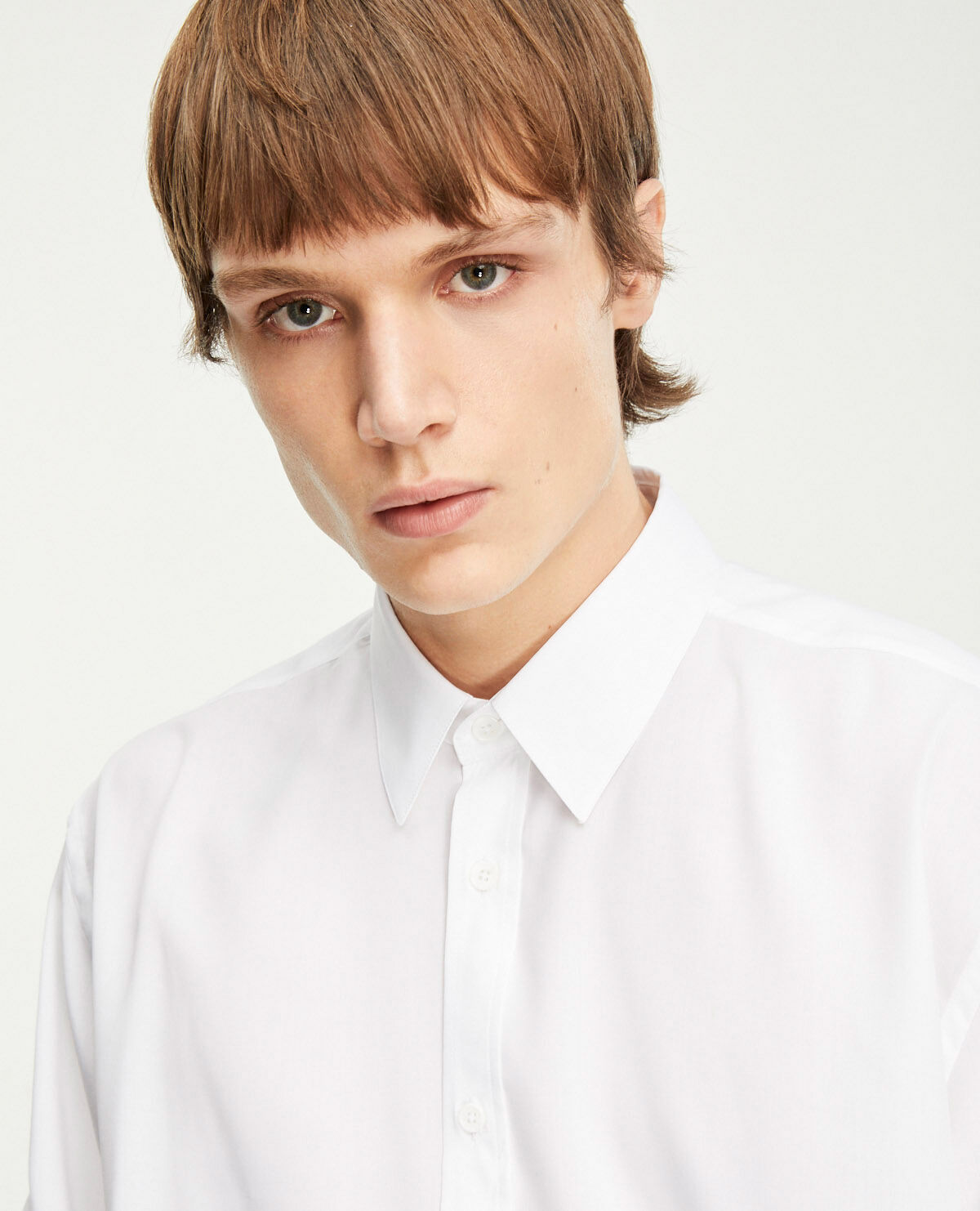 Camisa fluida blanca outlet