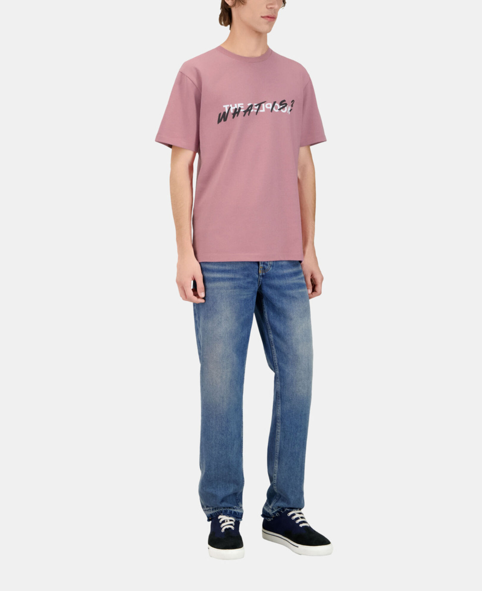 The Kooples MEN PINK WOOD lilac what is t-shirt