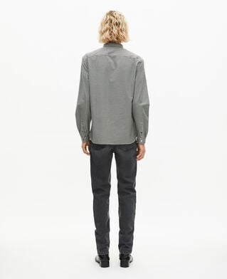 The Kooples MEN BLACK WHITE white and black checkered shirt