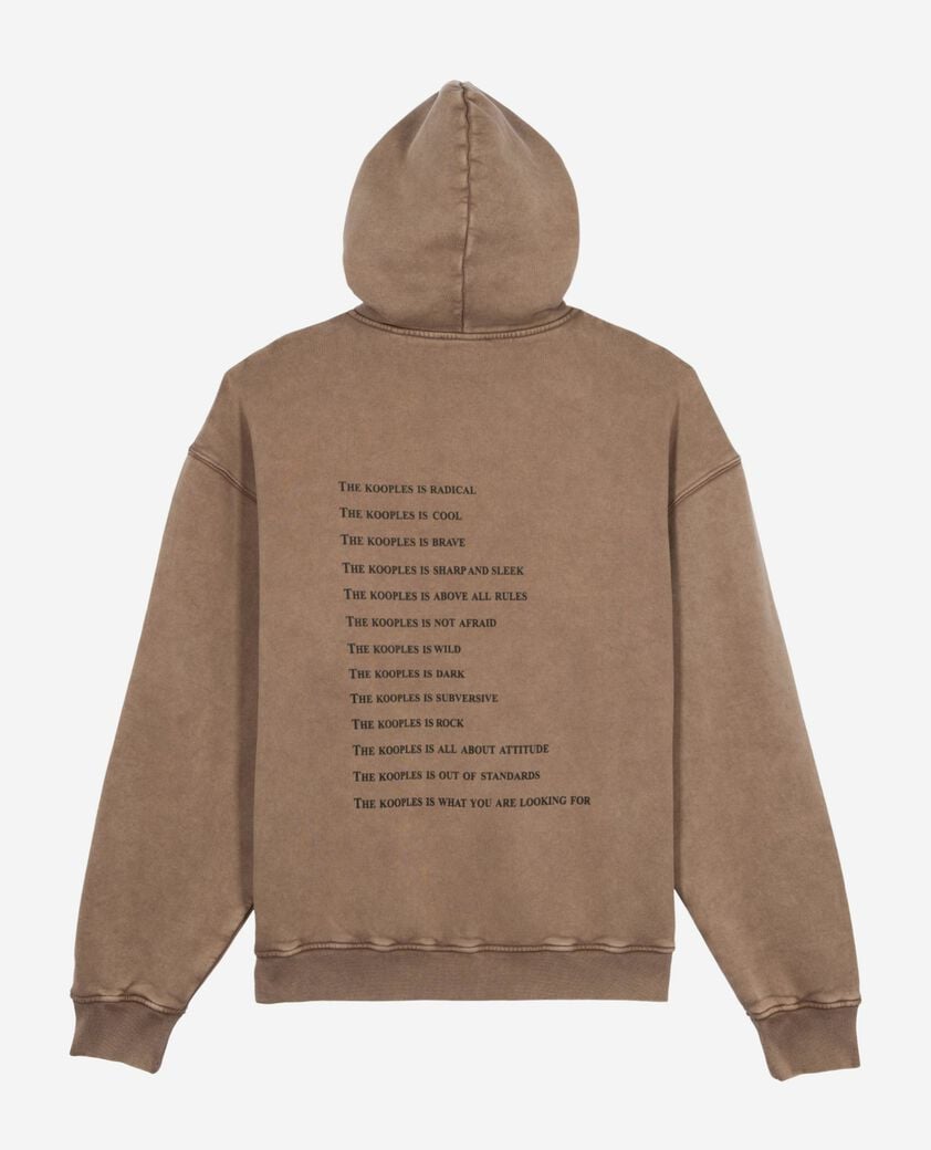 The Kooples H CHOCOLATE what is hoodie light brown