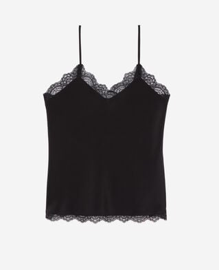 The Kooples F BLACK black silk camisole