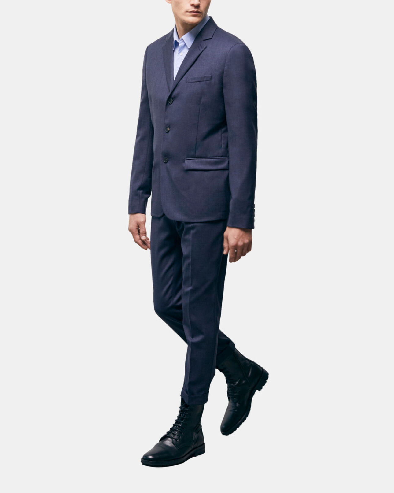 The Kooples MEN NAVY navy blue wool suit jacket