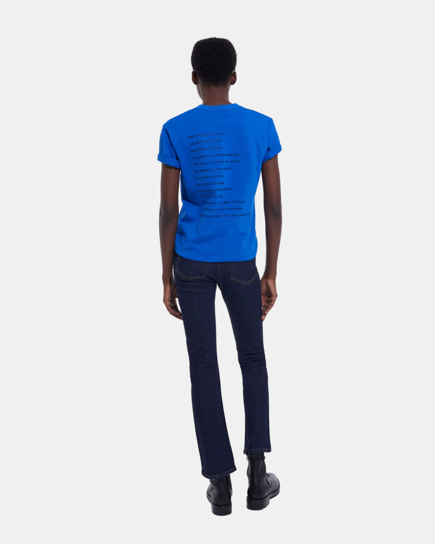 WHAT IS blue T-shirt, INK BLUE, hi-res image number null