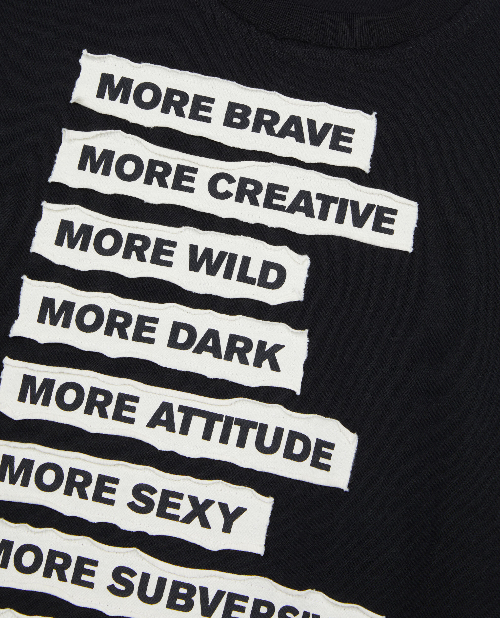 Black long-sleeved t-shirt, BLACK WASHED, hi-res image number null