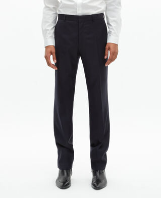 The Kooples MEN DARK NAVY slim-fit suit pants in navy wool