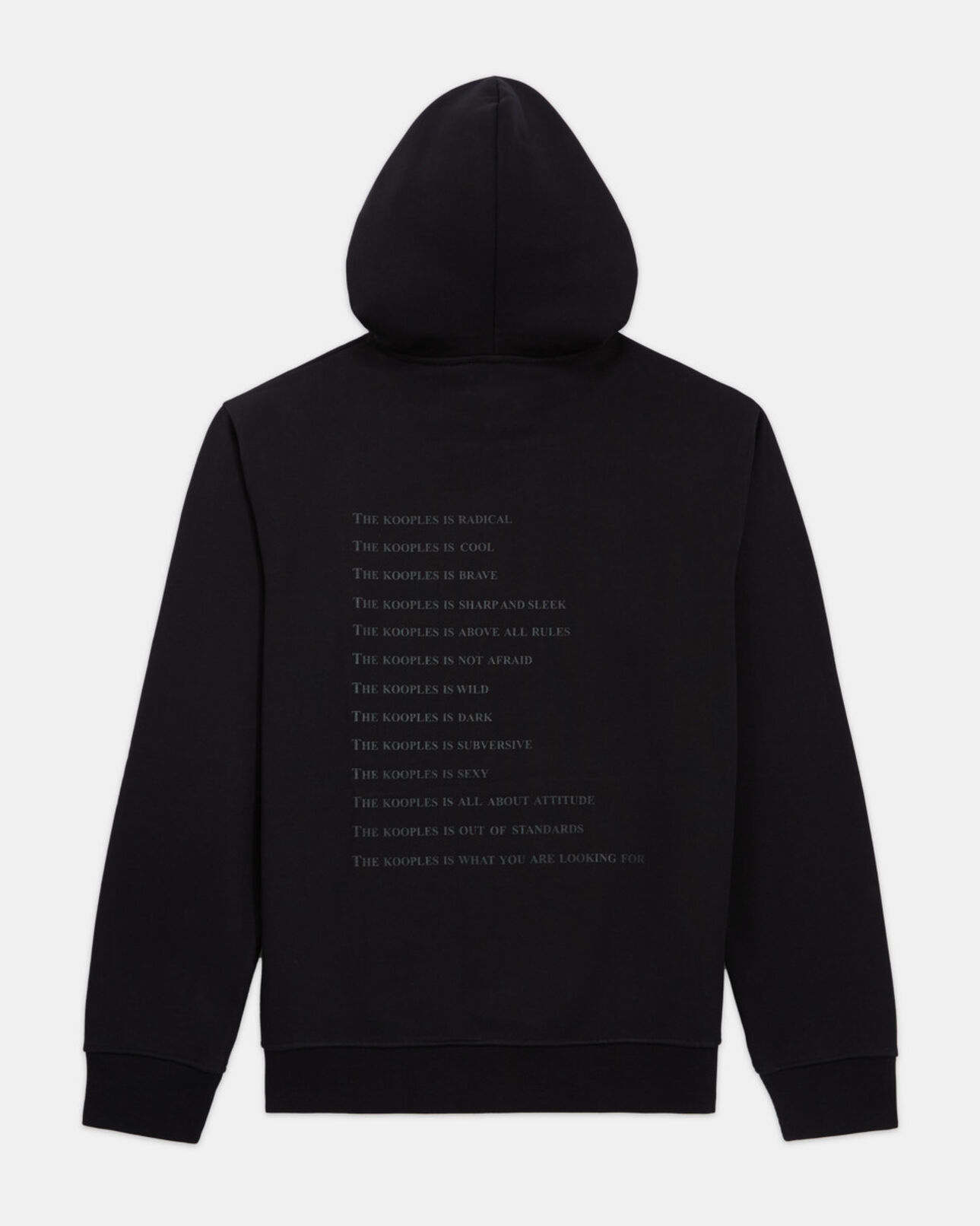 The Kooples HOMME BLACK sweat what is noir et léopard