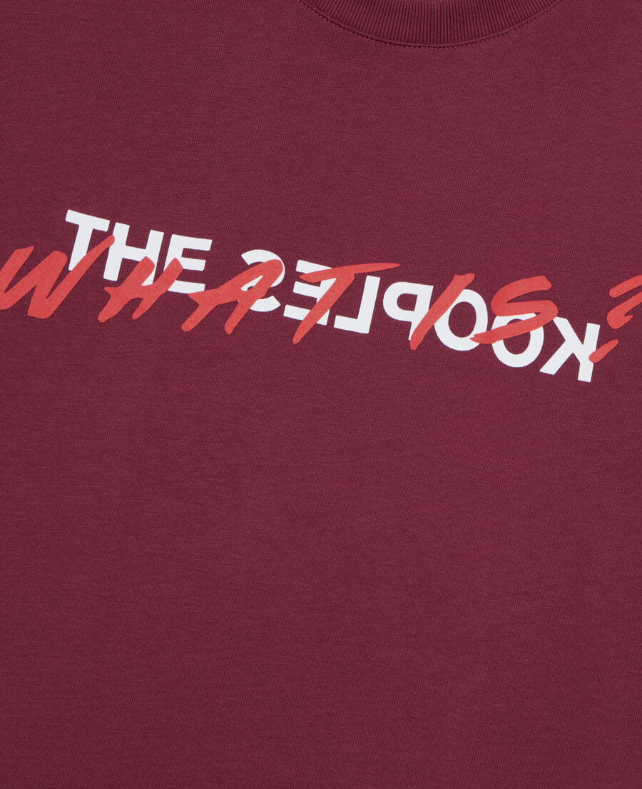 The Kooples H BURGUNDY burgundy what is t-shirt