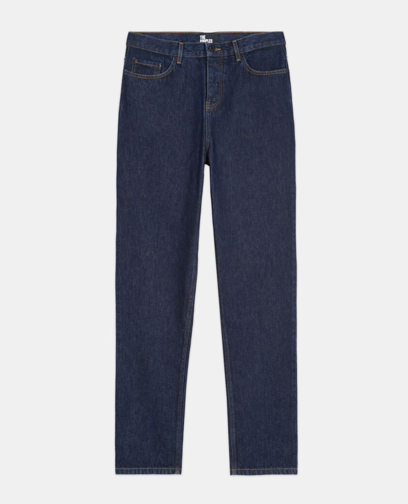The Kooples H BLUE BRUT straight-cut blue jeans