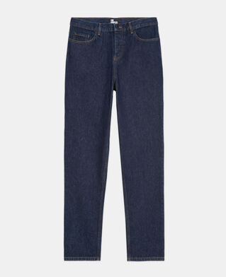 The Kooples H BLUE BRUT straight-cut blue jeans